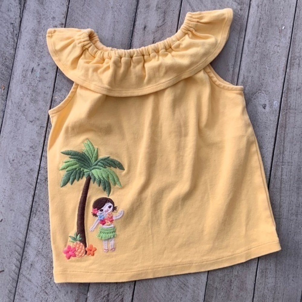 Gymboree Aloha Sunshine Yellow Top 2T EUC
